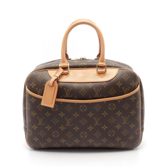Louis Vuitton Deauville Bowling Vanity Handbag Monogram Brown - Picture 1 of 9